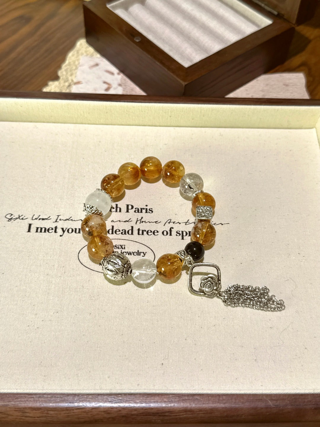 ▫️▪️ Yellow Tower Crystal Duobao bracelet